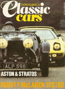 THOROUGHBRED & CLASSIC CARS 1983 DEC - McLAREN M6B TEST